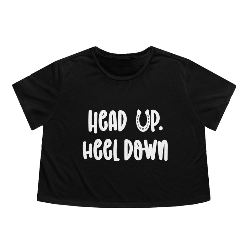 Head Up Heel Down Crop Tee