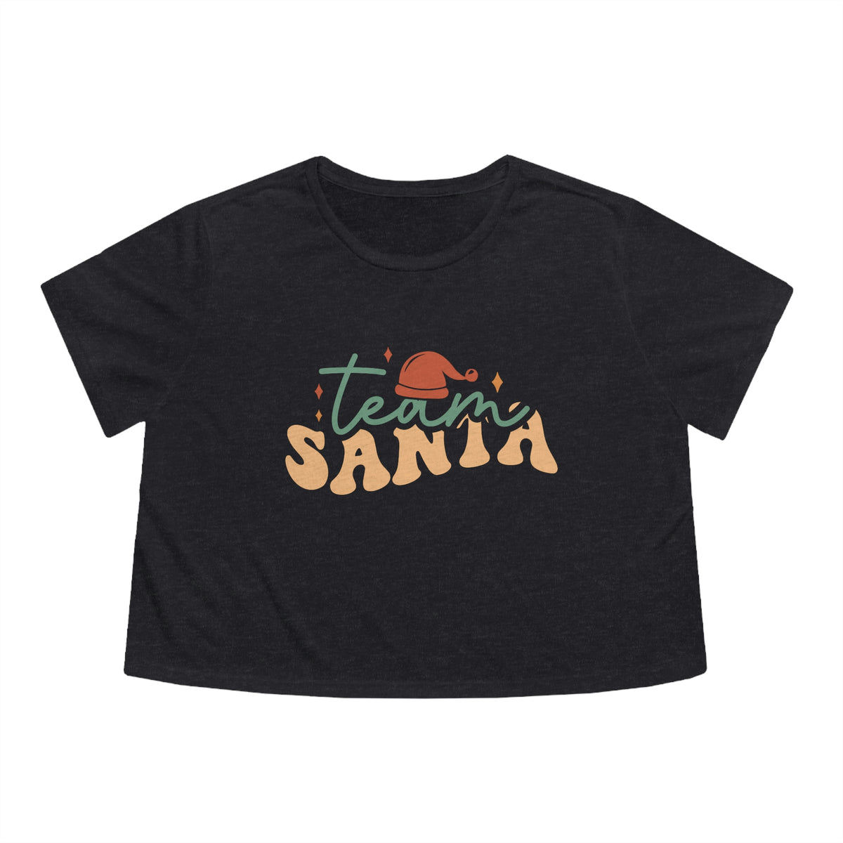 Team Santa Womens Crop Tee