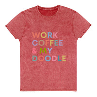 Work Coffee Doodle Mineral Wash Tee