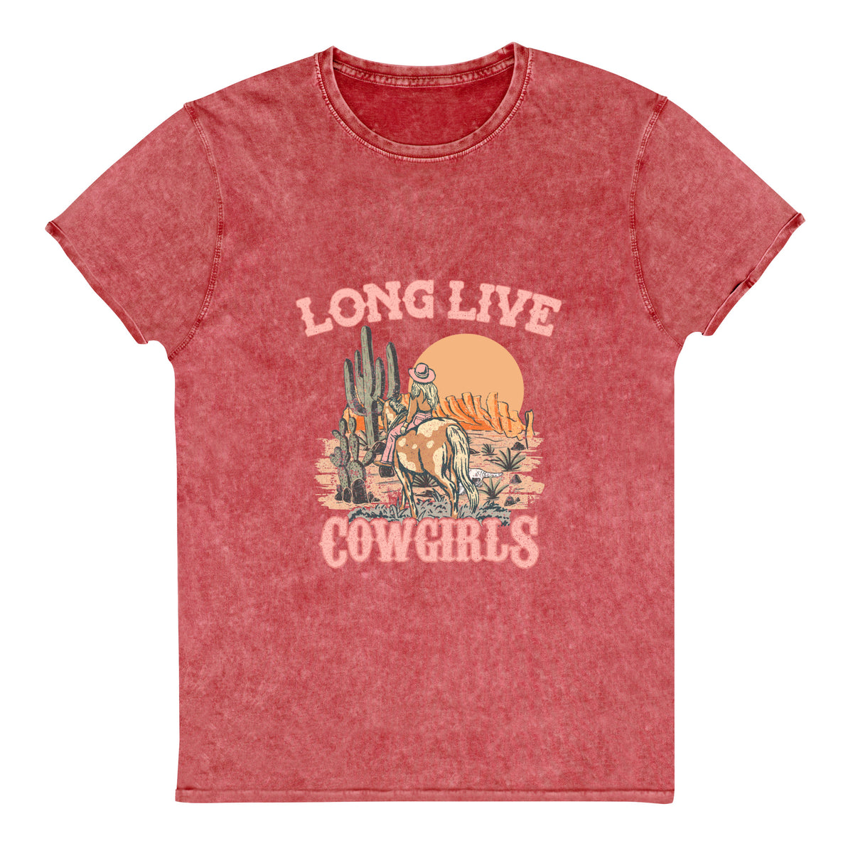 Long Live Cowgirls Mineral Wash Tee