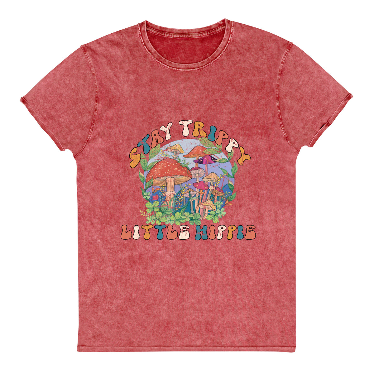 Stay Trippy Little Hippie Mineral Wash Tee