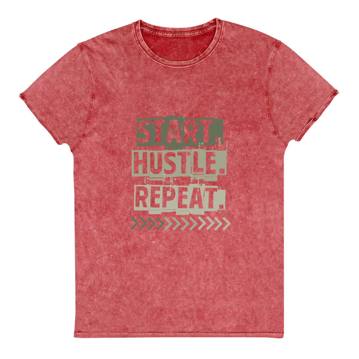 Start Hustle Repeat Mineral Wash Tee