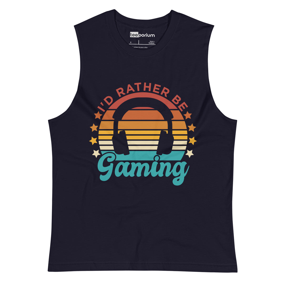 I'd Rather Be Gaming lI Muscle Tank