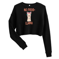 No Probllama Crop Sweatshirt