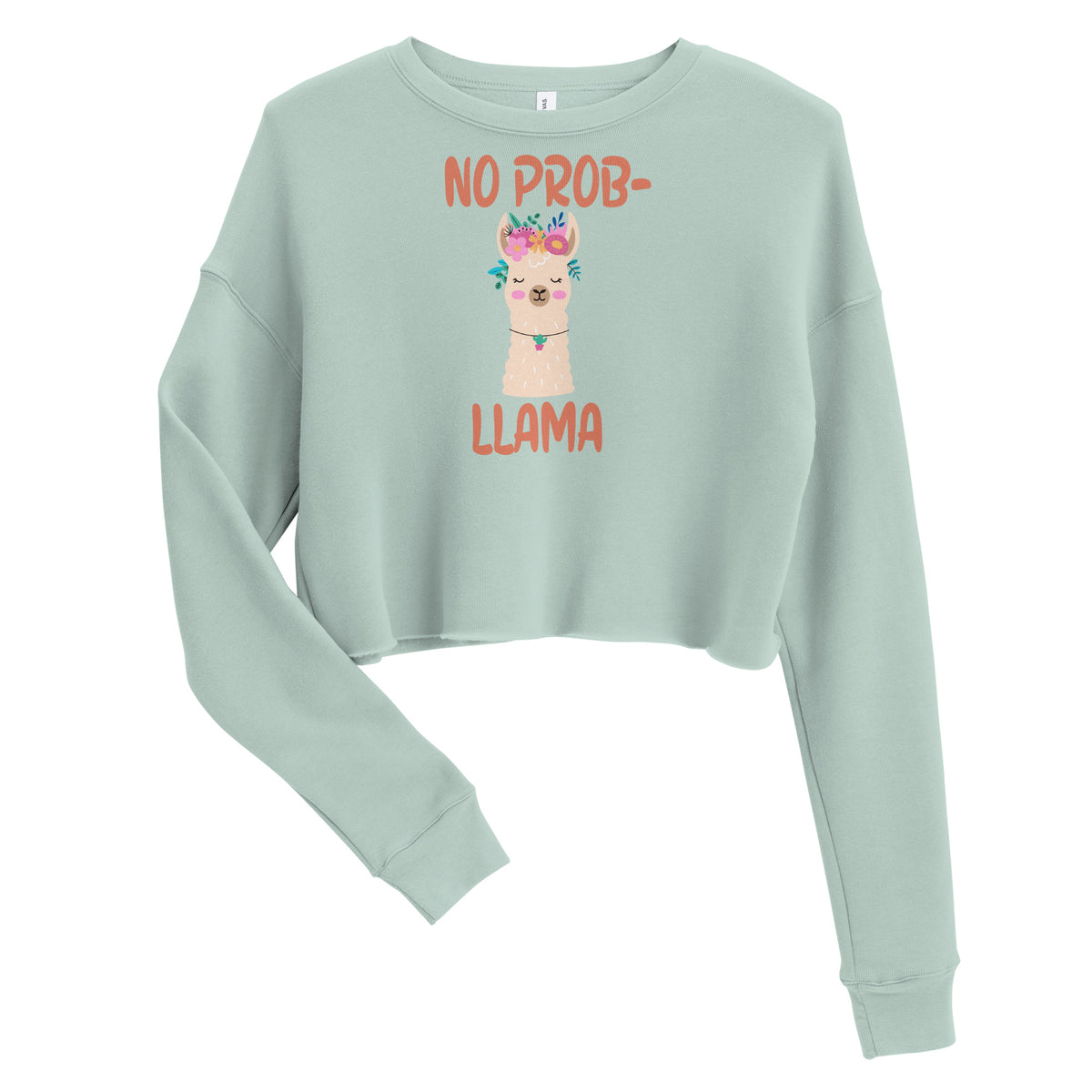 No Probllama Crop Sweatshirt